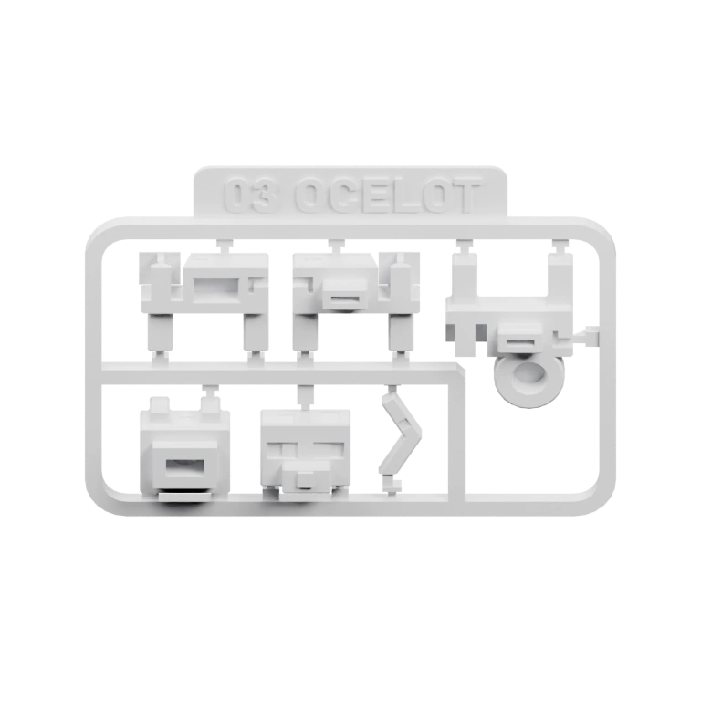 Прямоугольная форма с вырезами для компонентов