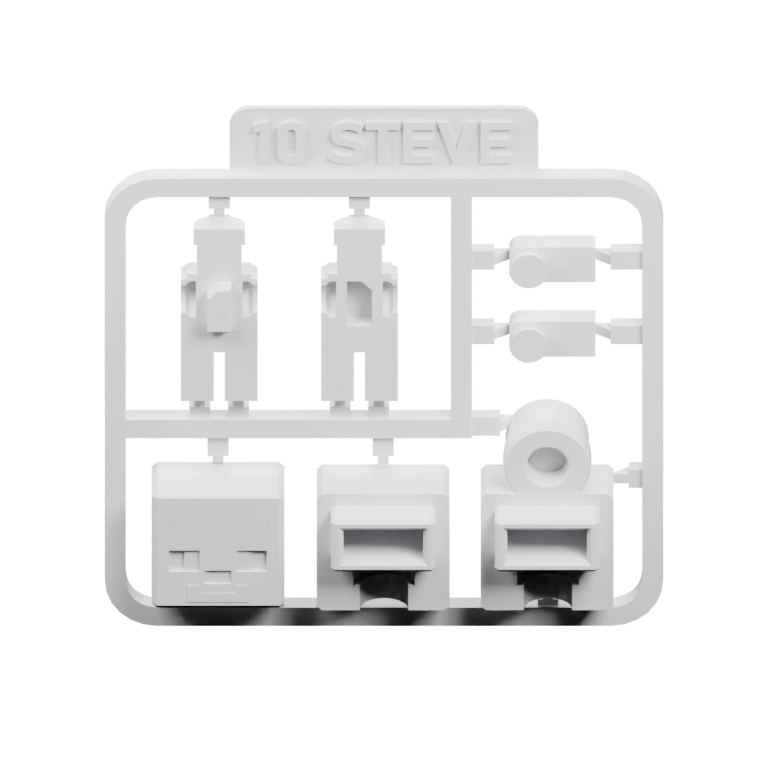 Форма с отверстиями и вырезами для установки деталей