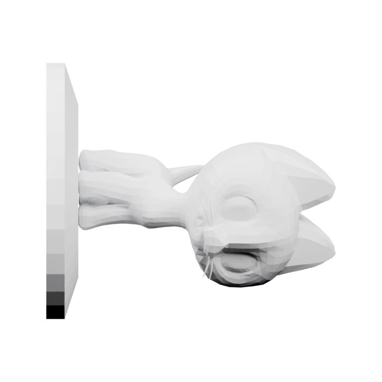 Статуэтка с ушами, хвостом и круглыми глазами