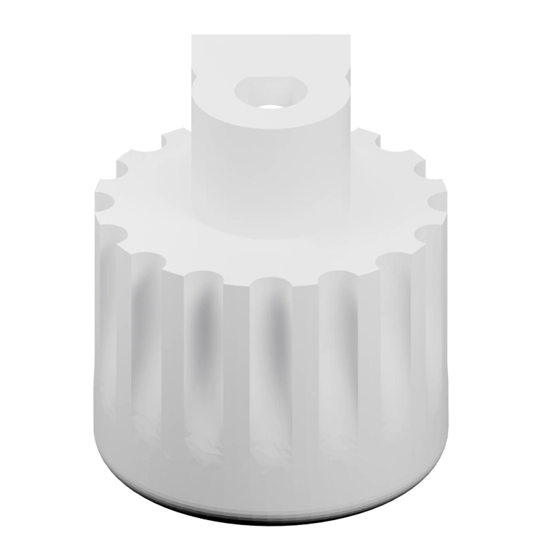 Гладкая форма с центральным отверстием и выступами по бокам