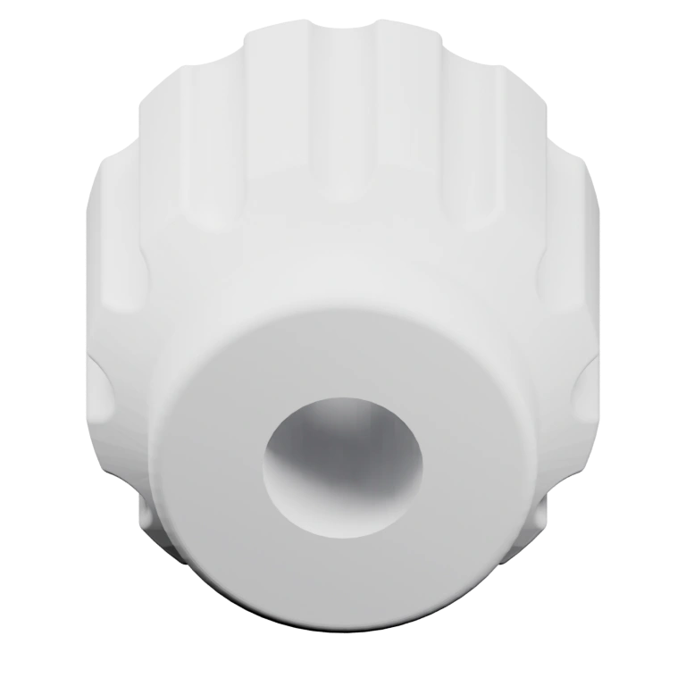 Гладкая верхняя часть с радиальными бортиками и узкой основой