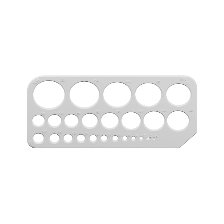 Плоская форма с разными отверстиями для вырезания