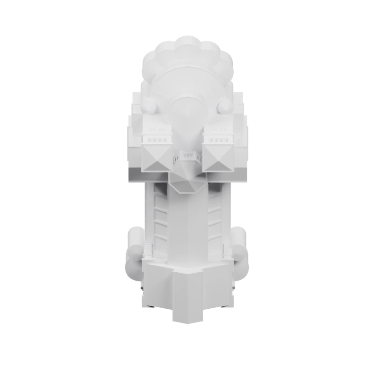 Устройство с двумя открытыми дверцами и колесами, с внутренними элементами