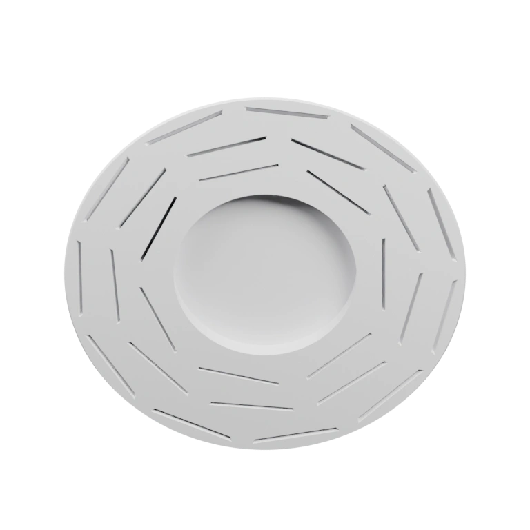 Симметричный круг с четырьмя вырезами в виде листьев