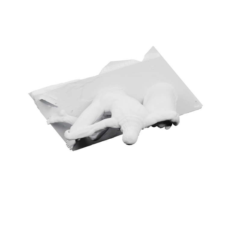 Симметричная фигура с расправленными крыльями и центральной частью