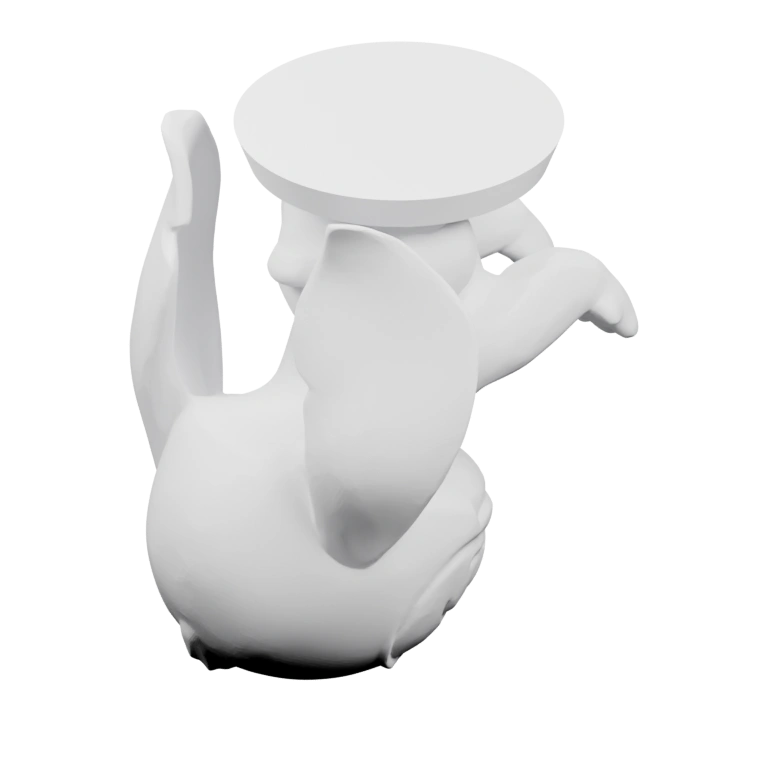 Круглая конструкция с куполом и ограждением на подставке