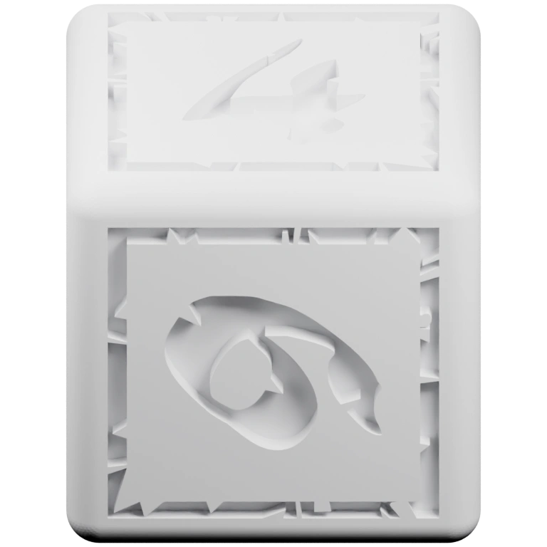 Фигурка с крыльями, хвостом и лапами, стоит на ножке