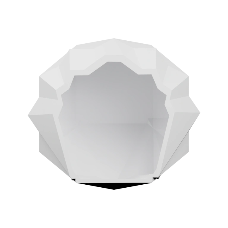 Плоская форма с узором в виде улыбающегося лица