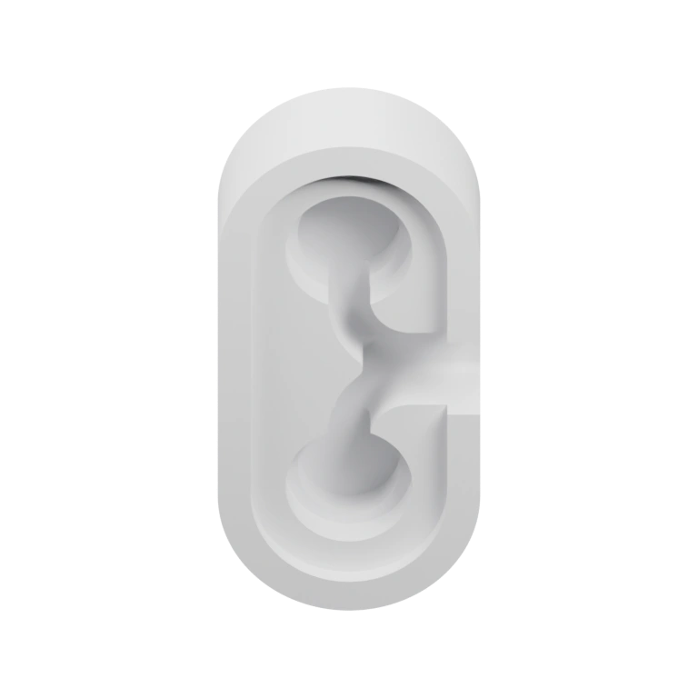 Сферическая конструкция с радиальными выступами и отверстием в центре