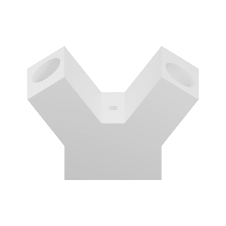 Имеет арочную форму и отсек для вставки