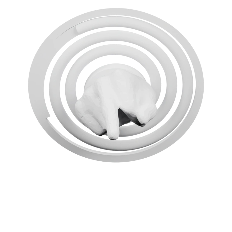 Цилиндрическая форма с резьбой на верхней и нижней частях