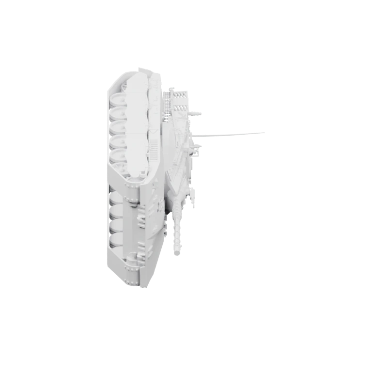 Гладкий цилиндр с выступами и стекающими линиями по бокам