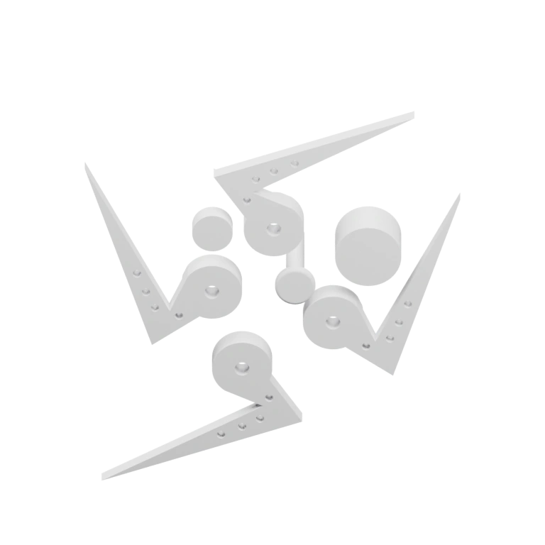 Сложная геометрия с отверстиями и выступами для крепления