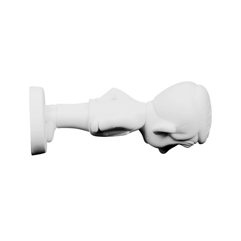 Прямоугольный элемент с вырезами и крепежными отверстиями