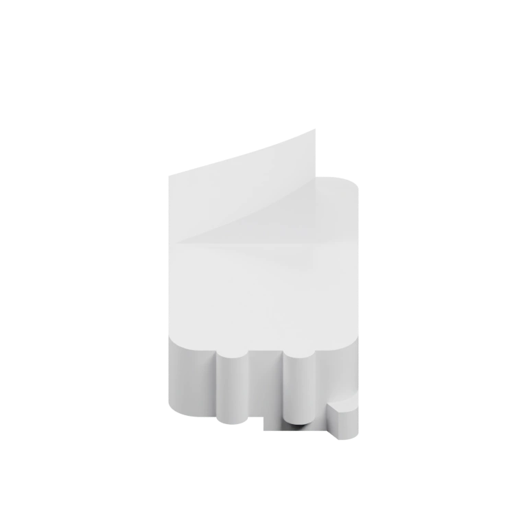 Гладкая верхняя часть с выступом и основанием для крепления