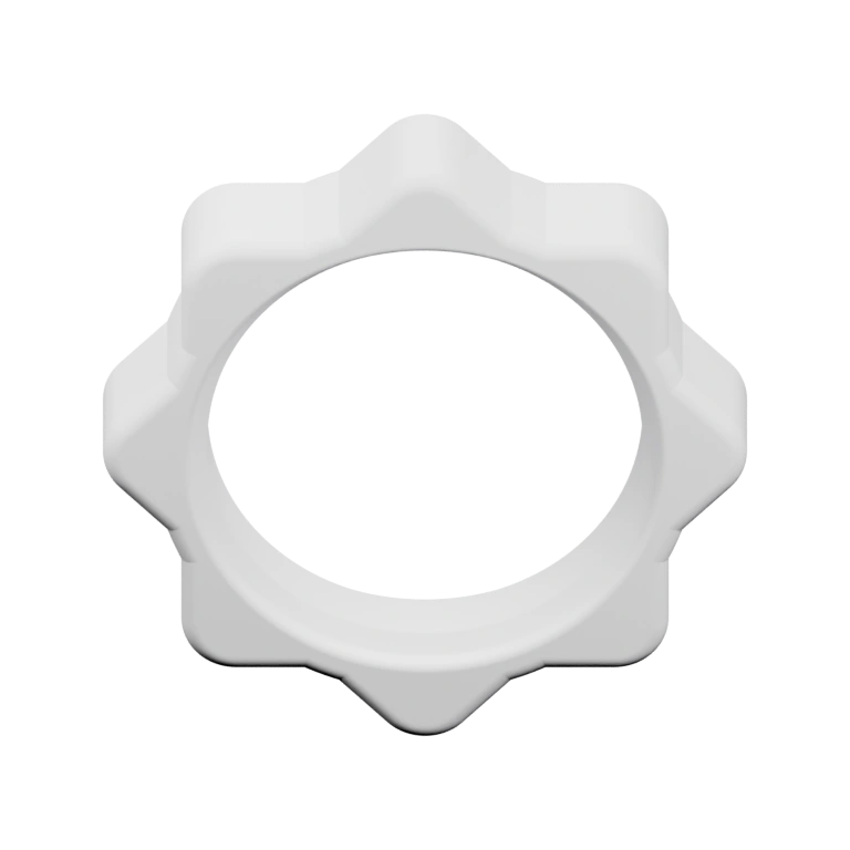 Круглый элемент с отверстием и прямоугольной частью