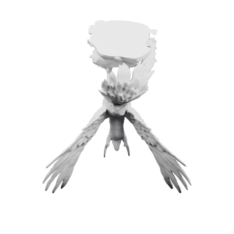 Длинный цилиндрический корпус с выступами и круглым элементом на боковой стороне