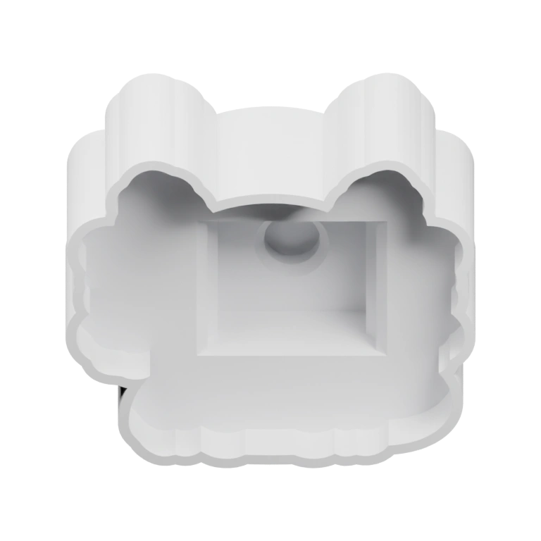 Округлая форма с выступами и внутренним пространством