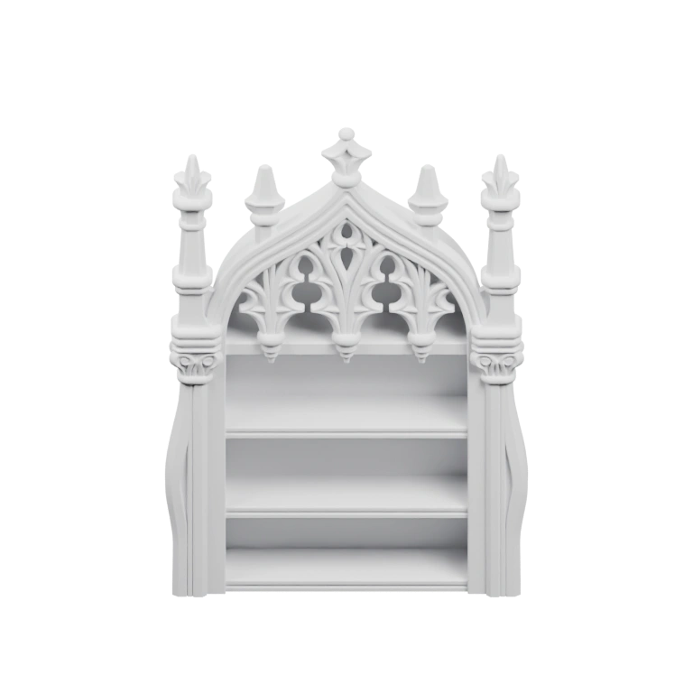 Изогнутая форма с вытянутым хвостом и крыльями