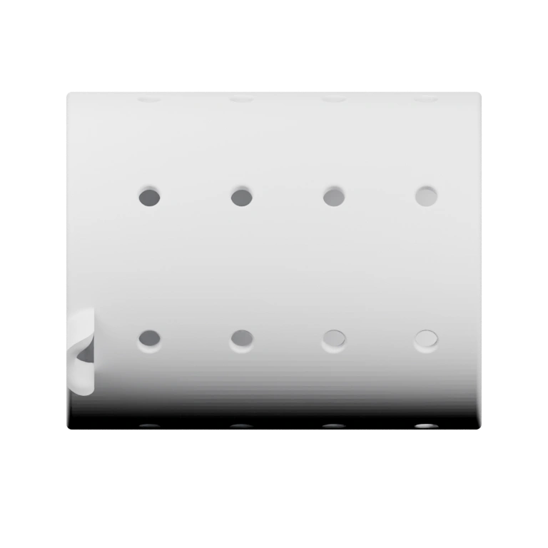 Прямоугольный корпус с перфорацией и волнистыми элементами