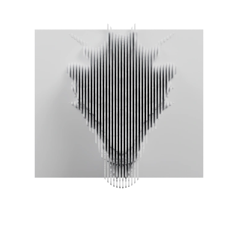 Двуглавый дракон с изогнутым телом и детализированными чешуйками