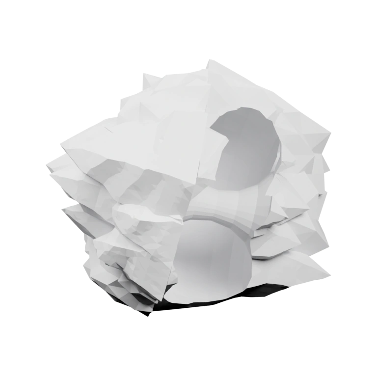 Голова дракона с острыми зубами и рогами, вырезанная из линий