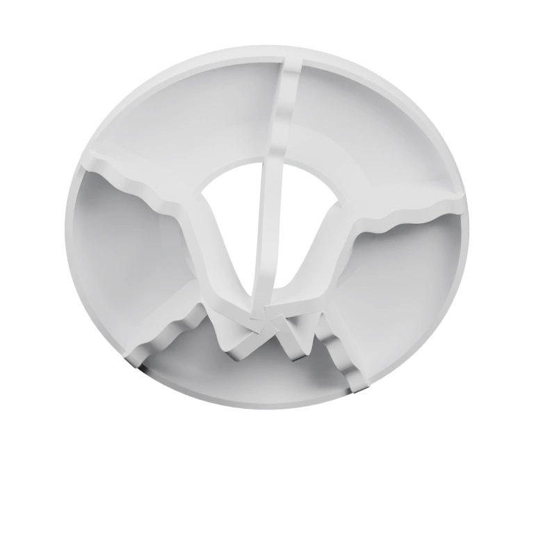 Две части с заостренными концами и выступами для фиксации