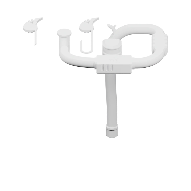 Симметричная форма с вырезами и деталями на голове и теле