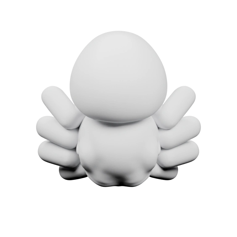 Симметричная форма с округлыми ушами и телом