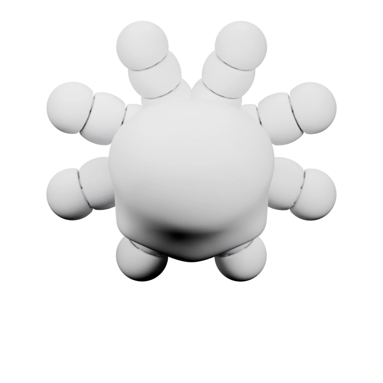 Имеет форму с двумя выступами и внутренним отверстием