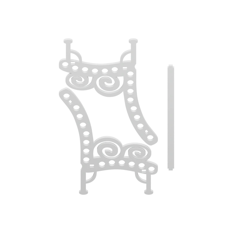 Круглый с отверстием, покрытый мелкими кусочками