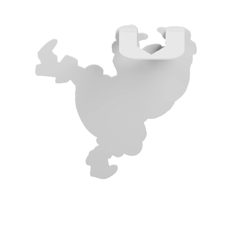 Цилиндрическая часть с резьбой и расширяющимся основанием