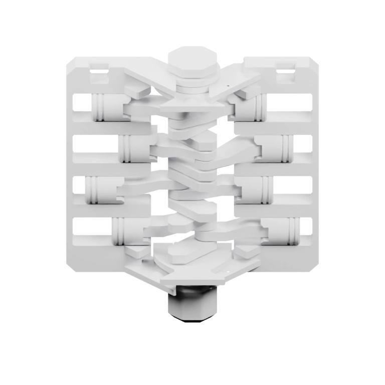 Узкая форма с отверстием вверху и выступами внизу