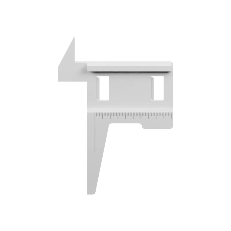 Фигура с вертикальными полосами, изображает лицо с глазами и носом