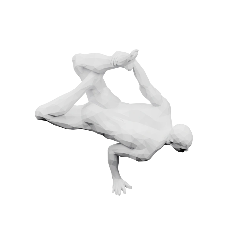 Сильная фигура в динамичных позах, с выразительными мышцами