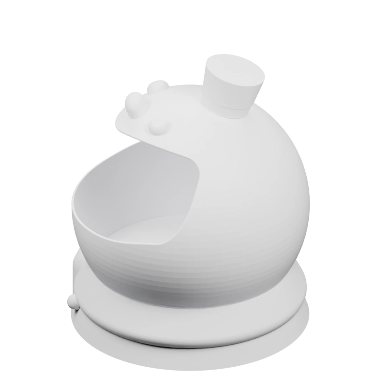 Треугольная форма с отгибом и узким хвостом