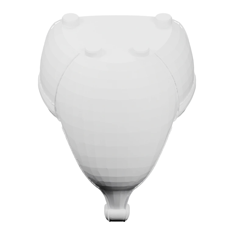 Двухкомпонентное устройство с выемкой и защелкой для крепления