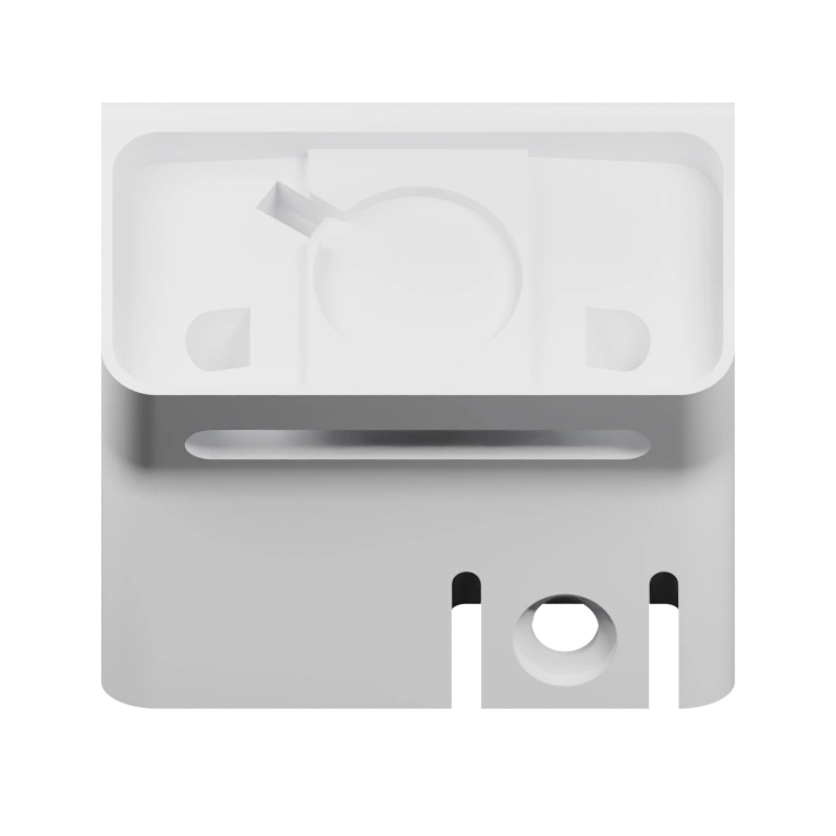 Сидящая собака на подставке, с длинными ушами и вытянутым носом