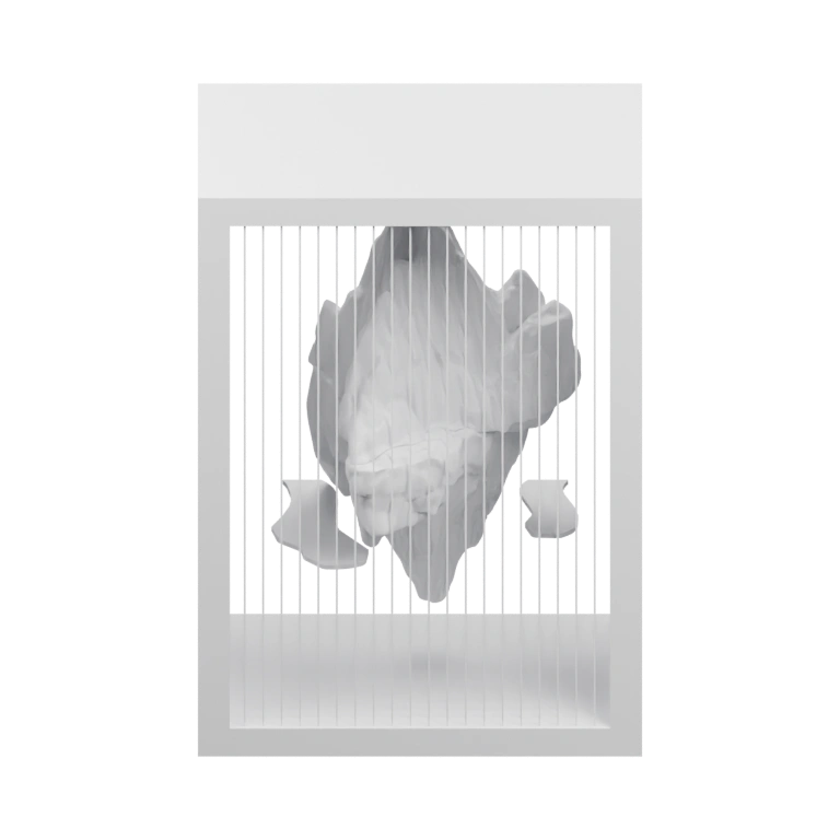 Имеет выемку для устройства и отверстия для крепления