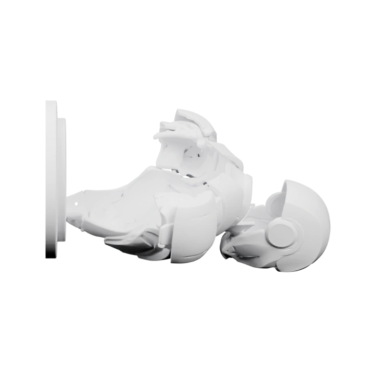 Изогнутая форма с головой и шейным отделом на подставке