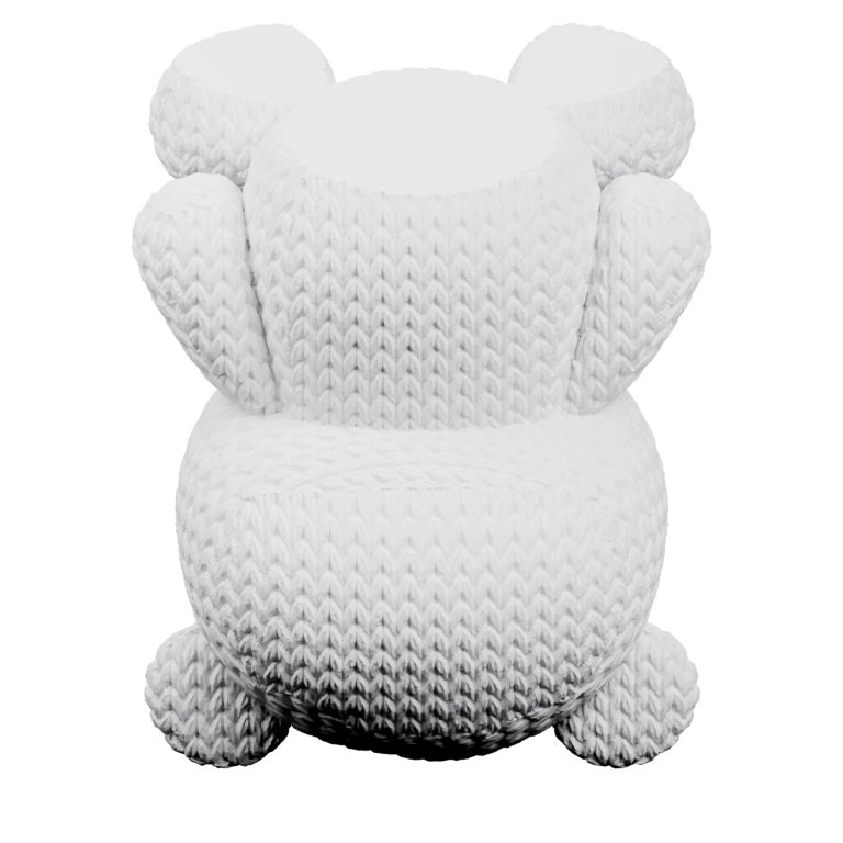 Фигурка с характерной формой хвоста и тела, симметричная, с детализированными сегментами