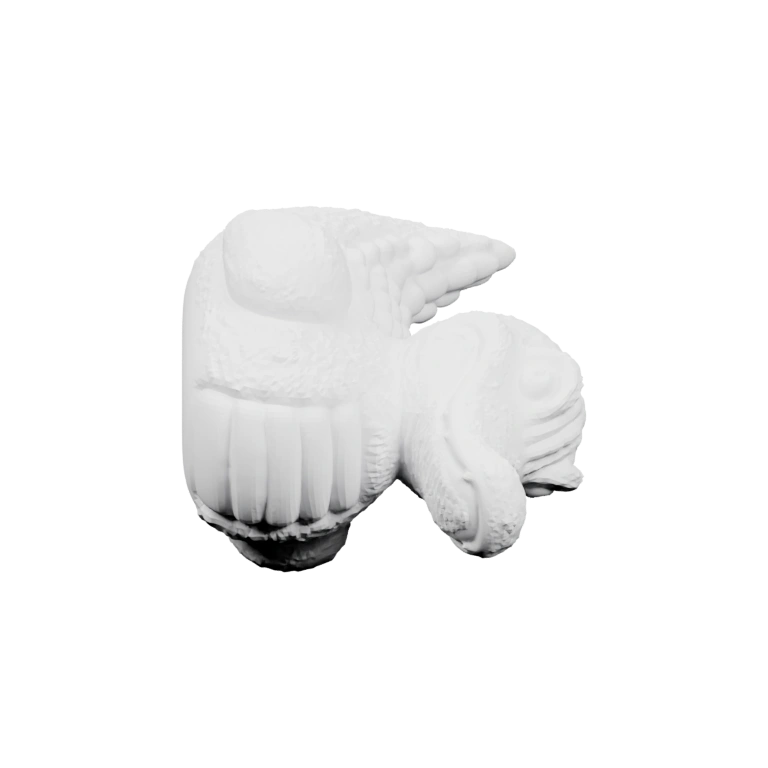 Круглая форма с центральным выступом и ребрами