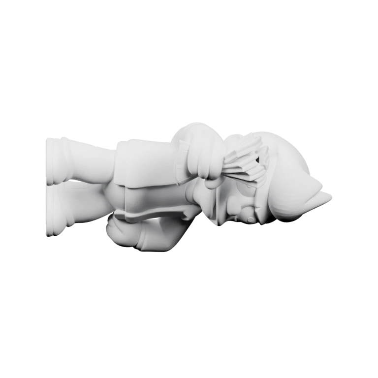 Две симметричные части с рифленой поверхностью и выступами