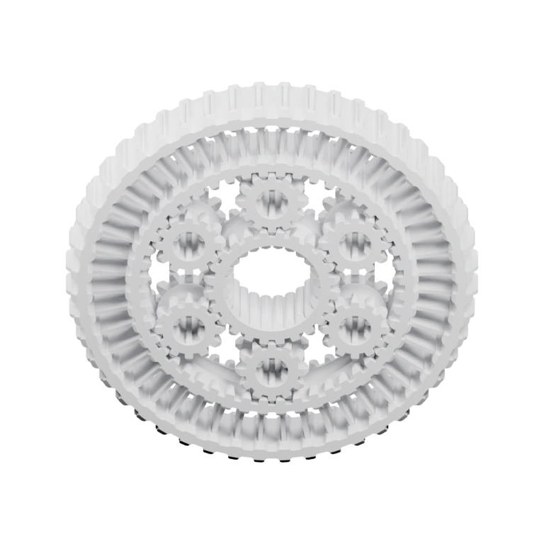 Симметричная форма с шестью щупальцами и выступами на голове