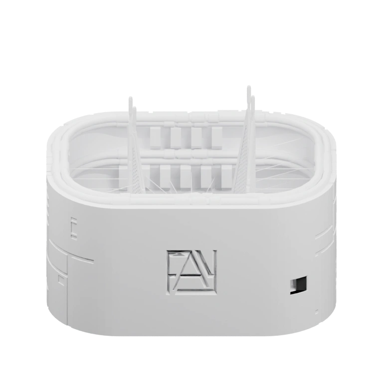 Вертикальная панель с вырезами и линиями