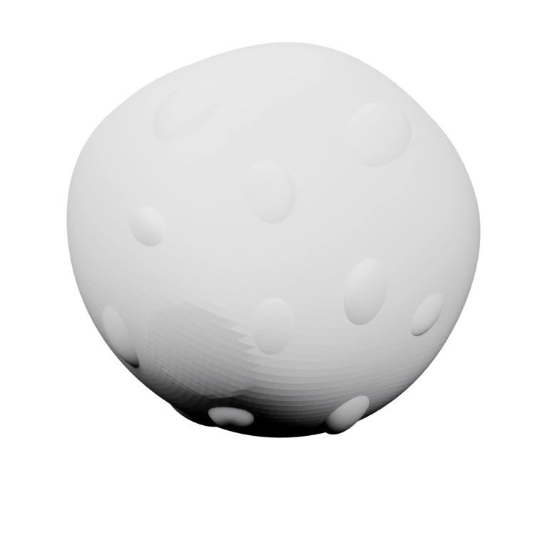 Скульптурная голова с густой шерстью и выразительными чертами