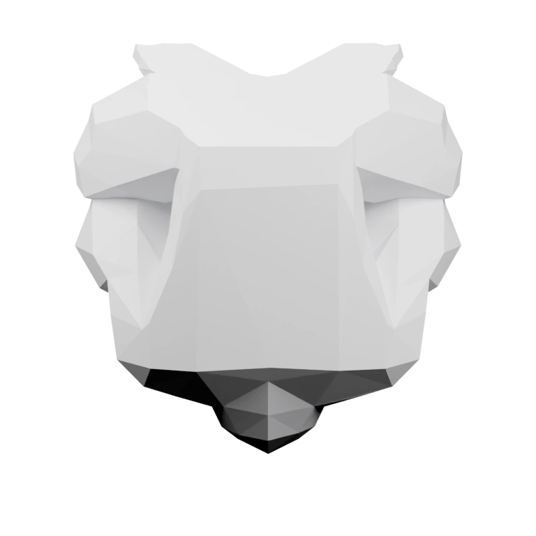 Изогнутая форма с лепестками и завитками, симметрично расположенная