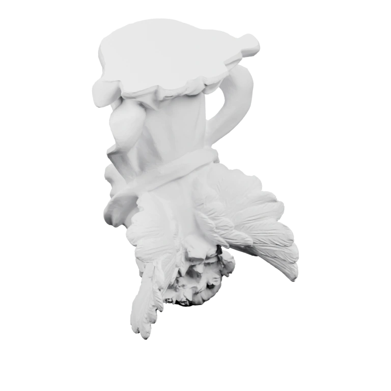 Геометрическая фигурка с характерной формой головы, тела и лапок