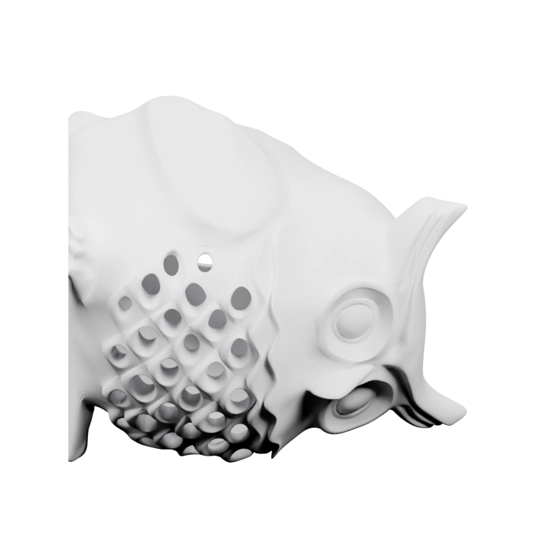 Круглая форма с двумя отверстиями и зубчатым ободом