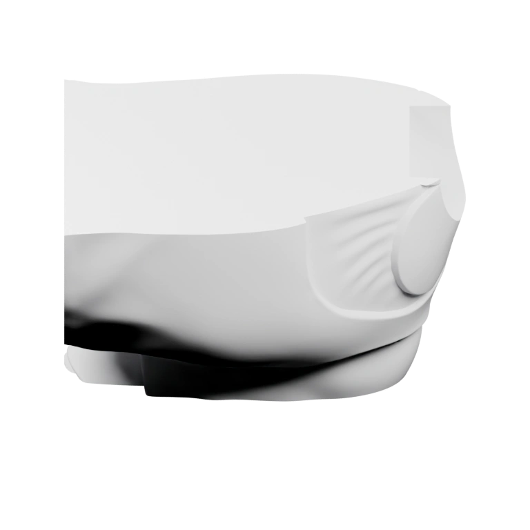 Имеет основание и верхнюю часть с выступами и отверстием